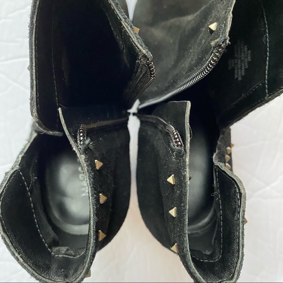 Marc Fisher Studded Black Ankle Boots - Picture 8 of 10